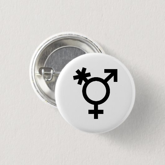 Button transgendersymbool (Voorkant /achterkant)