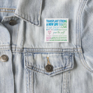 Button Transplant Sterke orgaandonatie Bewustmakin