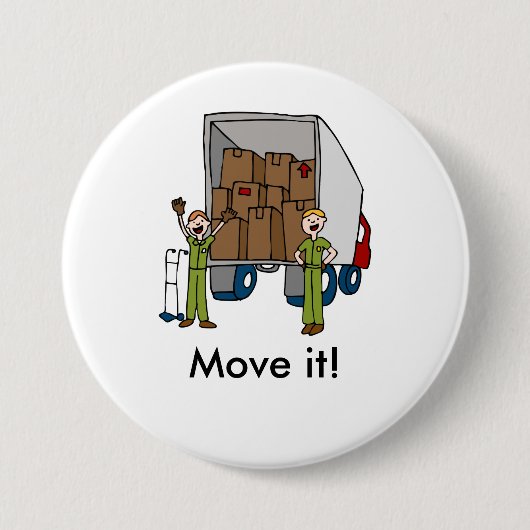 Button Truck Mannen verplaatsen (Voorkant)