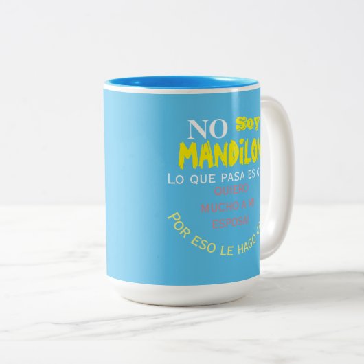 Button Tweekleurige Koffiemok (Voorkant rechts)