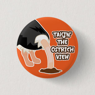 Button Uitzicht Ostrich