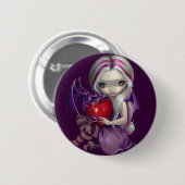 Button "Valentijn Dragon" (Voorkant /achterkant)