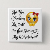 Button van 2 inch uitlijnen - me uitchecken? (Voorkant)