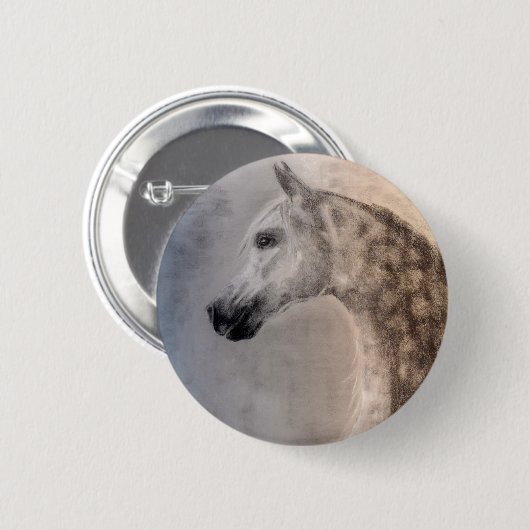 Button van Arabian Horse (Voorkant /achterkant)