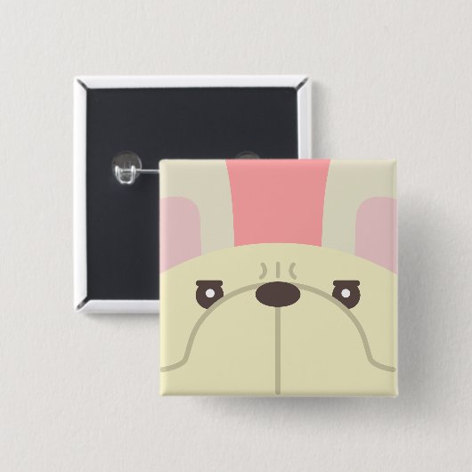 Button van Bulldog (Voorkant /achterkant)