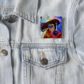 Button van Catrina Pin glimlachen (In situ)