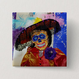 Button van Catrina Pin glimlachen