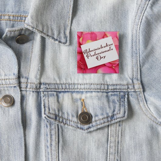 Button van de Administratieve Professionele Dag (In situ)