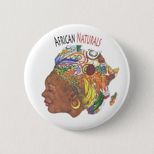 Button van de Afrikaanse natuurwinkel (Voorkant)