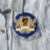 Button van de Afrikaanse prins Royal Blue en Gold (In situ)