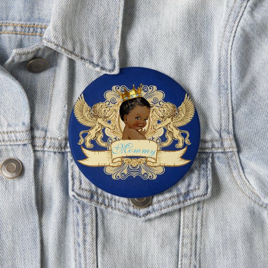 Button van de Afrikaanse prins Royal Blue en Gold (In situ)