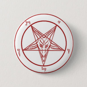 Button van de Bahpomet-pentagram