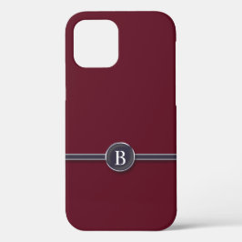 Button van de Black Line van de Monogram van de sc Case-Mate iPhone Case