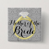 Button van de Bride Ring Wedding Party (Voorkant)