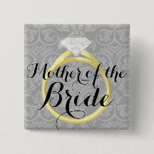 Button van de Bride Ring Wedding Party