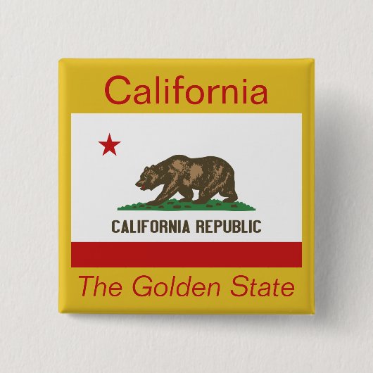 Button van de Californische vlag (Voorkant)