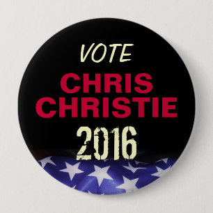 Button van de campagne Chris CHRISTIE 2016