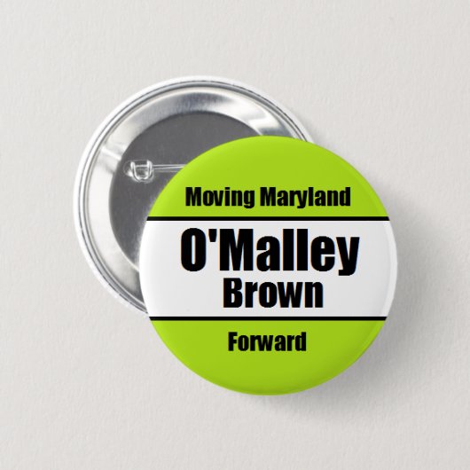 Button van de Campagne O'Malley-Brown (Voorkant /achterkant)