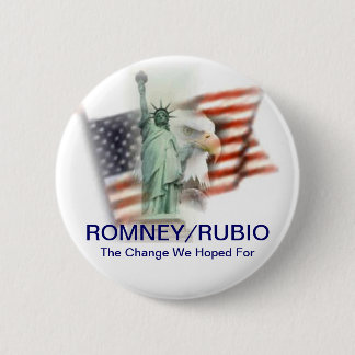 Button van de campagne Romney/Rubio Election 2012
