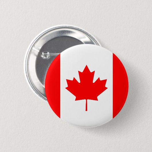 Button van de Canadese vlag (Voorkant /achterkant)