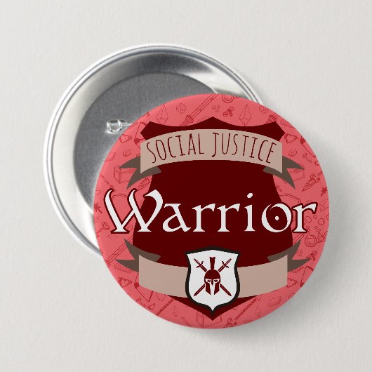 Button van de categorie sociale rechtvaardigheid: (Voorkant /achterkant)