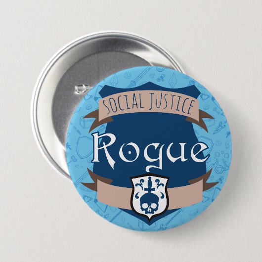 Button van de categorie sociale rechtvaardigheid:  (Voorkant /achterkant)