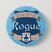 Button van de categorie sociale rechtvaardigheid:  (Voorkant)