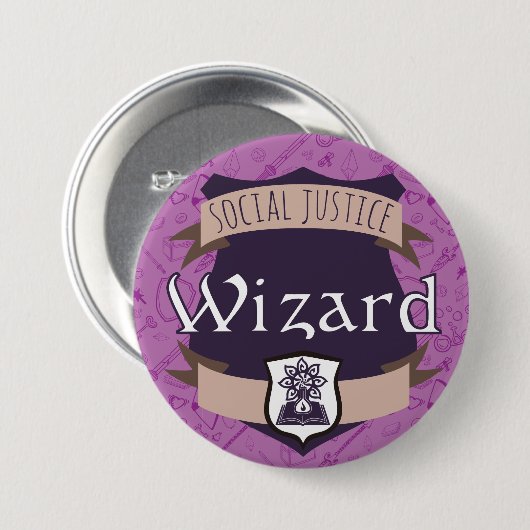 Button van de categorie sociale rechtvaardigheid: (Voorkant /achterkant)