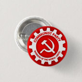 Button van de communistische partij (Voorkant /achterkant)