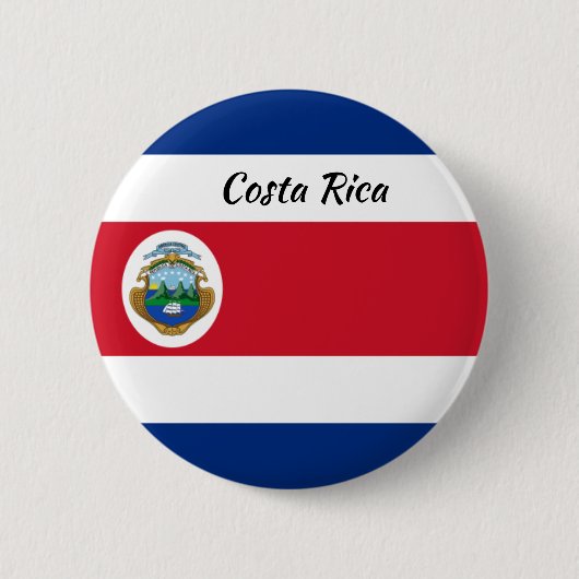 Button van de Costa Ricaanse vlaggenronde (Voorkant)