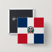 Button van de Dominicaanse Republiek (Voorkant /achterkant)