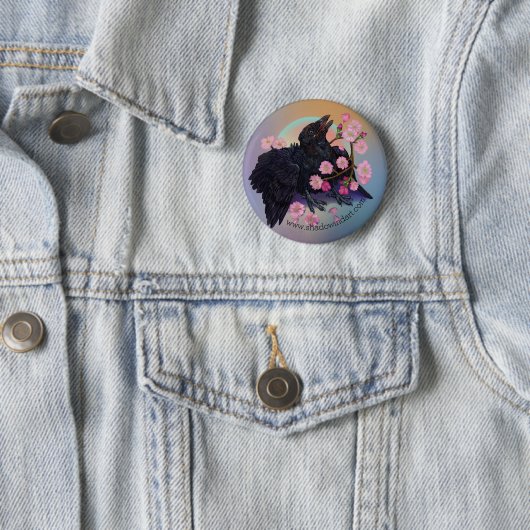 Button van de Fledgling Crow (In situ)