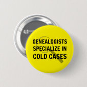 Button van de genealogi (geel) (Voorkant /achterkant)