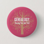 Button van de genealogie (roze) (Voorkant)