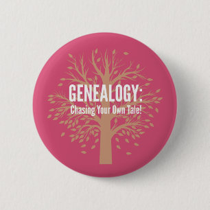 Button van de genealogie (roze)