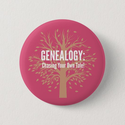 Button van de genealogie (roze) (Voorkant)