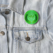 Button van de Groene Honorable Mention Award van l (In situ)