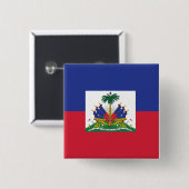 Button van de Haïtiaanse vlag (Voorkant /achterkant)