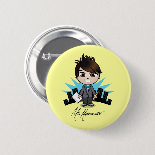 Button van de heer Metropolitan (Voorkant /achterkant)