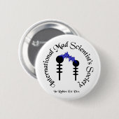 Button van de International Mad Scientist Society (Voorkant /achterkant)