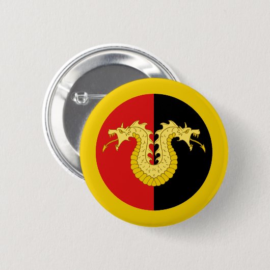 Button van de jas van Dragon met de laire-insteekp (Voorkant /achterkant)