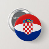 Button van de Kroatische vlag (Voorkant /achterkant)