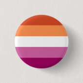 Button van de Lesbische Pride (Oranje/Roze) (Voorkant)