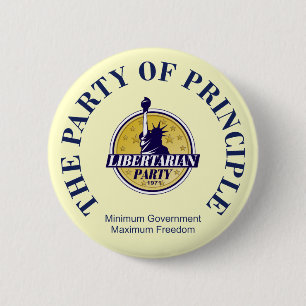 Button van de Libertarian Party - 5 Sizzen