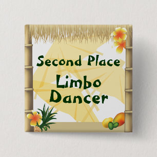 Button van de Luau Party Second Place Limbo Dancer