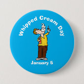 Button van de Mannen van de Verplette Dag van Crea (Voorkant)