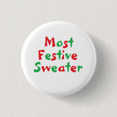 Button van de "Meest feestelijke liefhebber" (Voorkant)