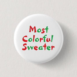 Button van de "Meest kleurige Sweater" Award