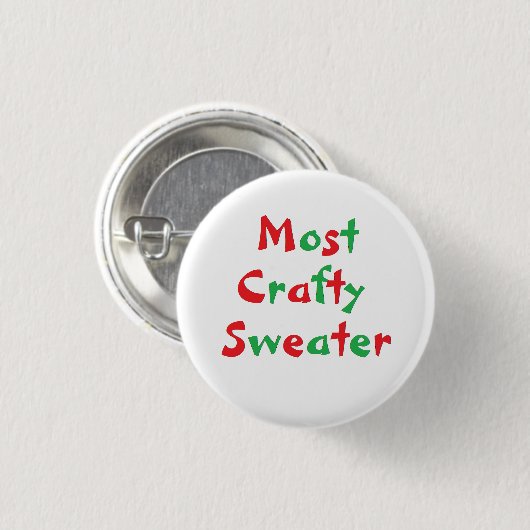 Button van de "meest sluipende Sweater" (Voorkant /achterkant)
