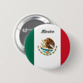 Button van de Mexicaanse Vlaggenronde (Voorkant /achterkant)